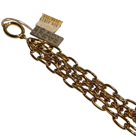 Givenchy Bracelet NWT Defective Needs Repair Vintage Gold Tone Chunky Chain - Picture 11 of 13